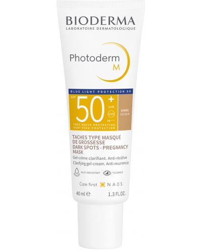 Bioderma Photoderm Слънцезащитен оцветен крем M, златист, SPF 50+, 40 ml - 1