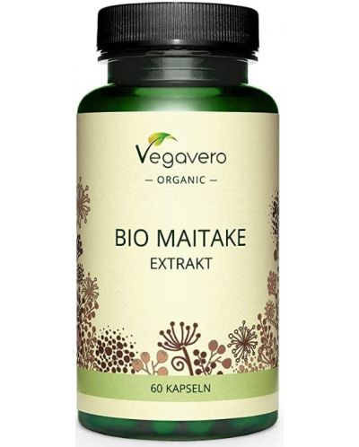 Bio Maitake Extrakt, 500 mg, 60 капсули, Vegavero - 1