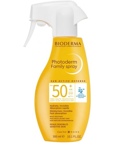 Bioderma Photoderm Слънцезащитен спрей, SPF50+, 300 ml (Лимитирано) - 1