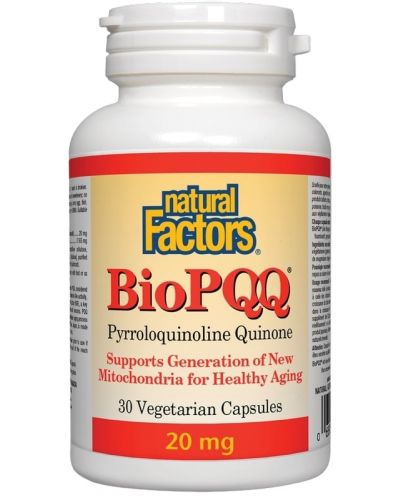 BioPQQ, 20 mg, 30 капсули, Natural Factors - 1