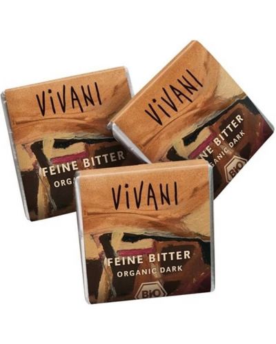 Био натурален шоколад, мини, 200 броя х 5 g, Vivani - 2