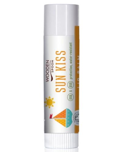 Wooden Spoon Био балсам за устни Sun Kiss, 4.3 ml - 1