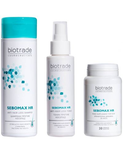 Biotrade Sebomax HR Рутина против косопад, 3 части - 1