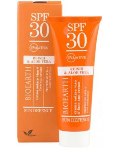 Bioearth Слънцезащитен крем за лице, SPF30, 50 ml - 1
