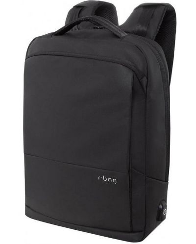 Бизнес раница за лаптоп R-bag -  Vector Black, 15" - 1