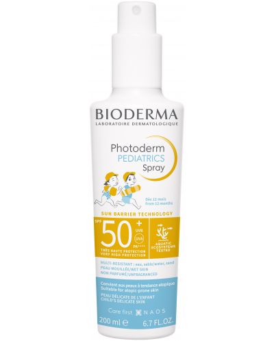 Bioderma Photoderm Слънцезащитен спрей Pediatrics, SPF50+, 200 ml - 1