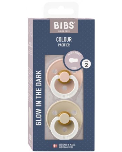 Биберони Bibs - Colour, Blush Glow-Vanilla Glow, 6-18 месеца, 2 броя - 4