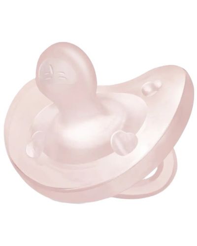 Силиконова залъгалка Chicco - Physio Soft, 0-6 месеца, за момиче, асортимент