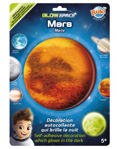 Светеща в тъмното планета Buki Space - Марс - 1
