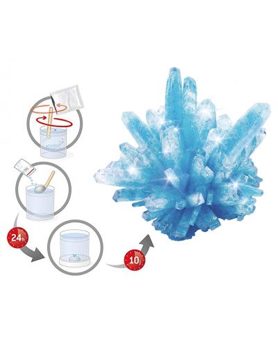 Мини лаборатория Buki Mini Lab - Растящи кристали, сини - 3