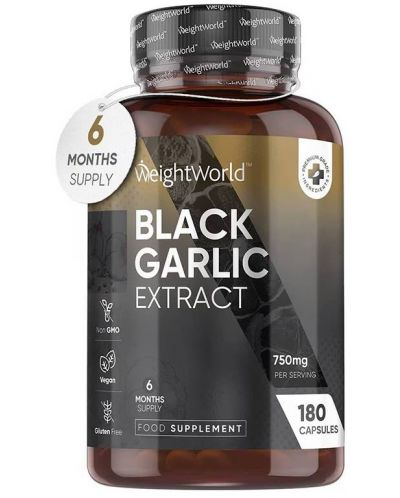 Black Garlic Extract, 180 капсули, Weight World - 1