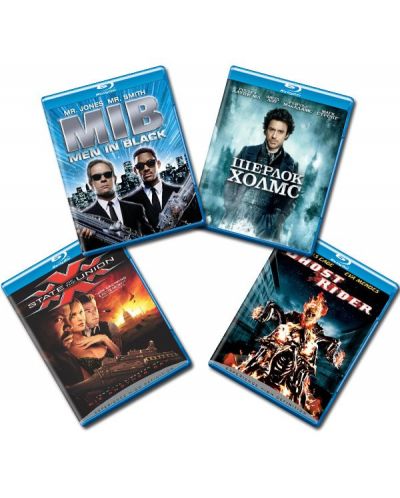 Blu-ray колекция: Шерлок Холмс, Мъже в черно, xXx: State of The Union, Призрачен ездач