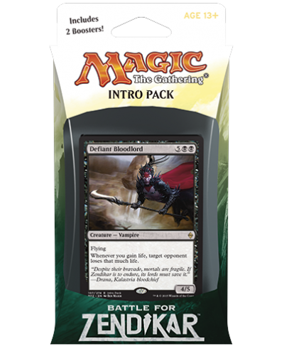 Magic the Gathering TCG - Battle for Zendikar Intro Pack III: Call of Blood (Black)