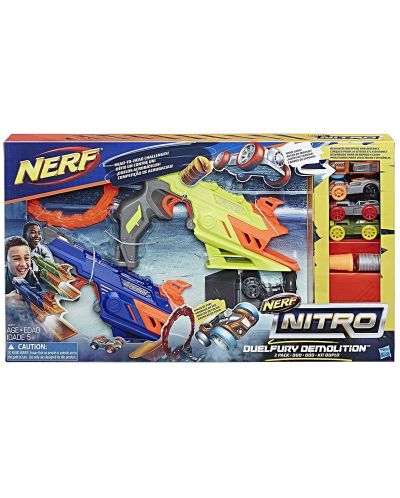 Бластер Hasbro Nerf - Nitro Duel Fury Demolition - 1