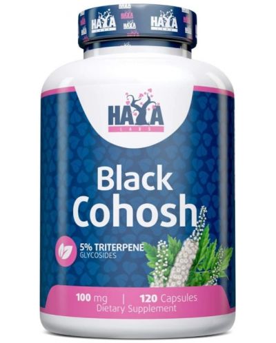 Black Cohosh, 100 mg, 120 капсули, Haya Labs - 1