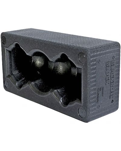 Блок за йога Blackroll - 30 х 15 cm, черен - 2