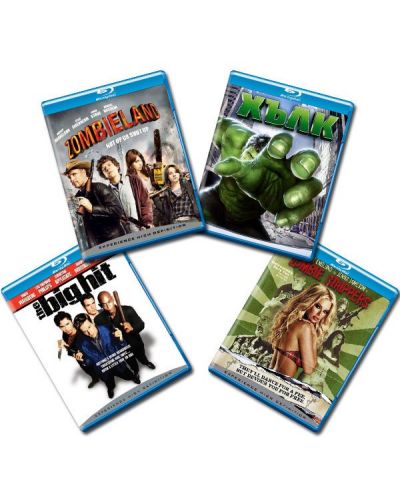 Blu-ray колекция: Zombieland, Хълк, Стриптизьорки зомбита, Големият удар