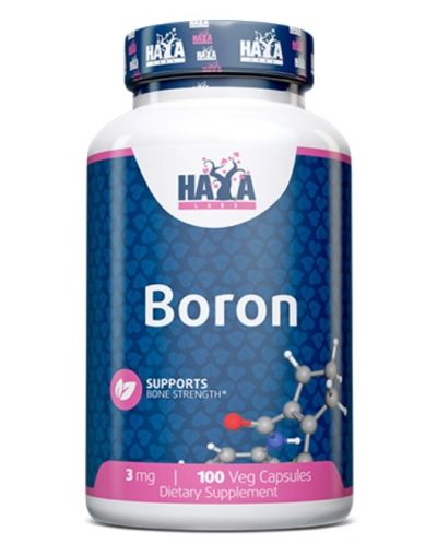 Boron, 3 mg, 100 капсули, Haya Labs - 1