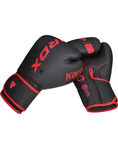 Боксови ръкавици RDX - F6 , черни/червени - 5