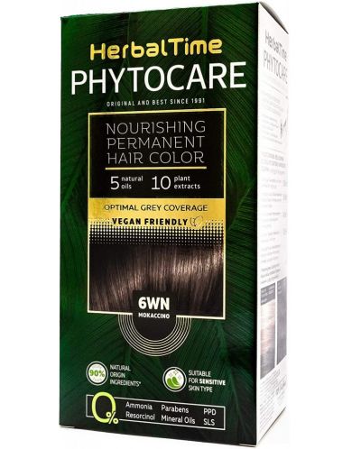 Herbal Time Phytocare Боя за коса, Мокачино, 6WN - 1