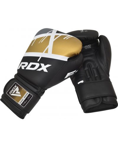 Боксови ръкавици RDX - BGR-F7, 8 oz, златисти/черни - 4