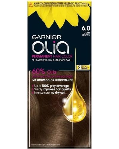 Garnier Olia Боя за коса, 6.0 Light Brown - 1