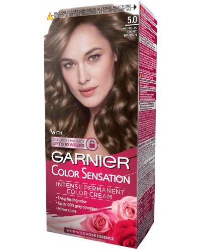 Garnier Color Sensation Боя за коса, Light Brown, 5.0 - 1