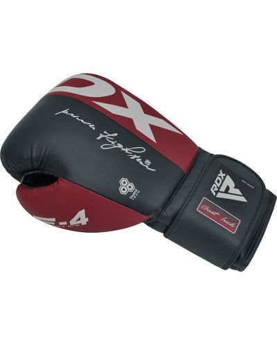 Боксови ръкавици RDX - REX F4, тъмночервени/черни - 4