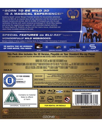 IMAX: Born To Be Wild 3D + 2D (Blu-Ray) - 2