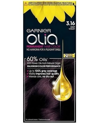 Garnier Olia Боя за коса, 3.16 Deep Violet - 1