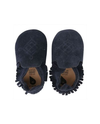 Bobux Бебешки обувки Suede Mocassin Navy