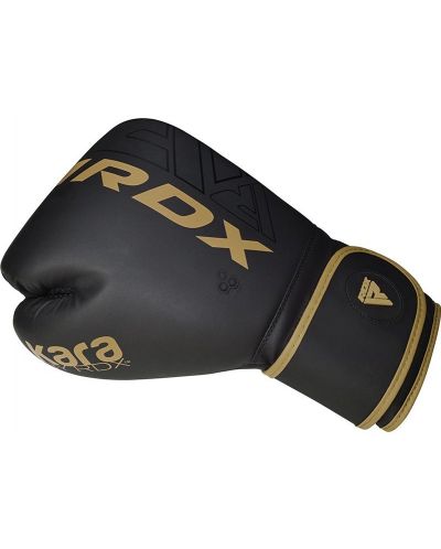 Боксови ръкавици RDX - F6 , черни/златисти - 5