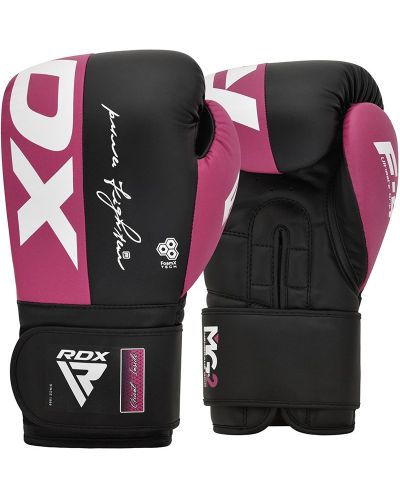 Боксови ръкавици RDX - REX F4 , розови/черни - 1