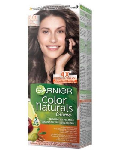 Garnier Color Naturals Crème Боя за коса, Наситено светло кестеняво, 5.01 - 1