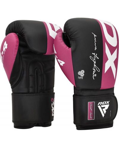 Боксови ръкавици RDX - REX F4 , розови/черни - 2