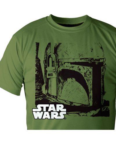 Тениска Star Wars - Boba Fett, зелена, размер S