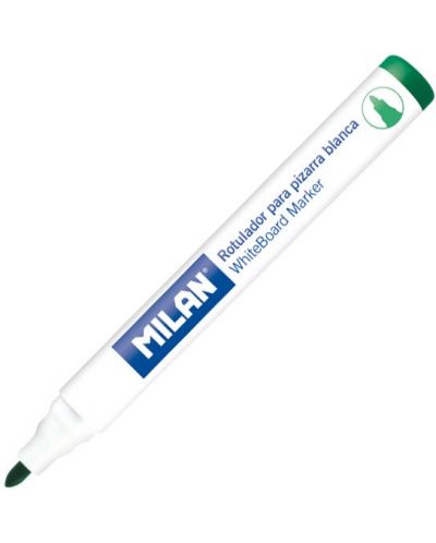 Борд маркер за бяла дъска Milan - Объл, зелен - 1