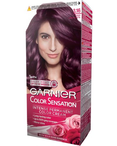 Garnier Color Sensation Боя за коса, Amethyste, 3.16 - 1