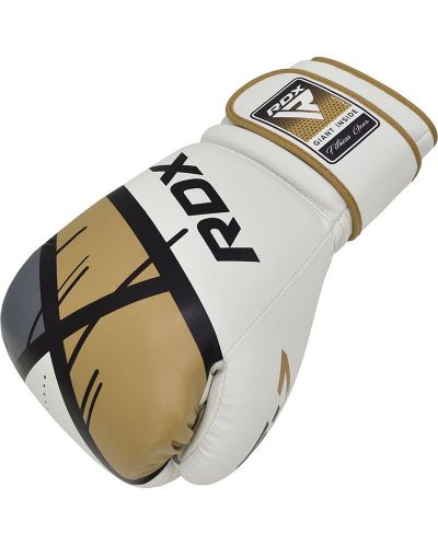 Боксови ръкавици RDX - BGR-F7 , бели/златисти - 2