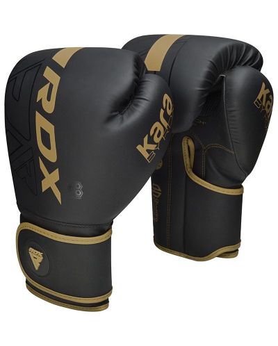 Боксови ръкавици RDX - F6 , черни/златисти - 2