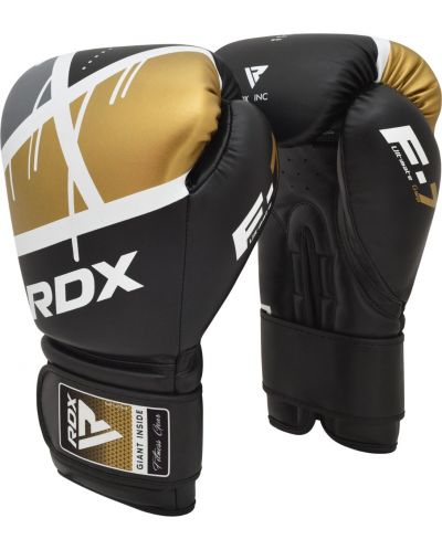 Боксови ръкавици RDX - BGR-F7 , черни/златисти - 4