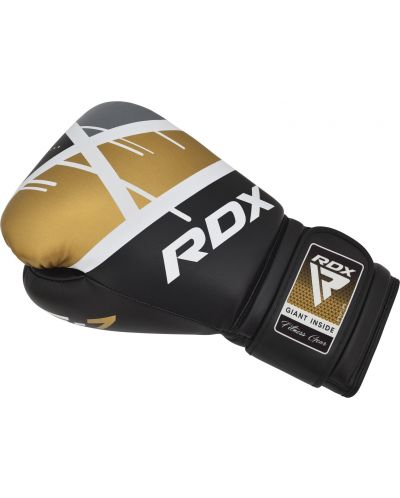 Боксови ръкавици RDX - BGR-F7, 8 oz, златисти/черни - 3