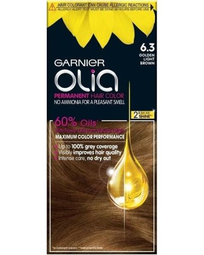 Garnier Olia Боя за коса, 6.3 Golden Light Brown - 1