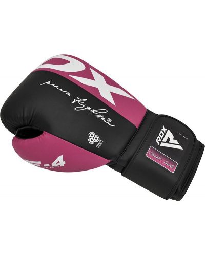 Боксови ръкавици RDX - REX F4 , розови/черни - 4