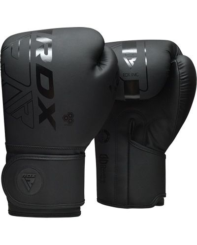 Боксови ръкавици RDX - F6, 16 oz, черни - 1