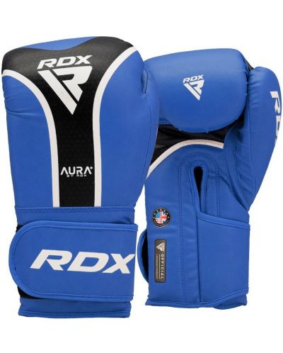 Боксови ръкавици RDX - Aura Plus T-17 , сини/черни - 1