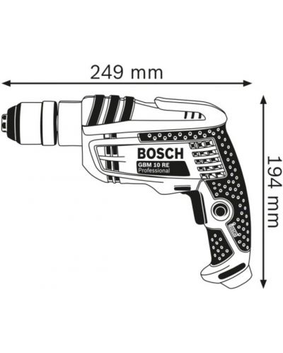 Бормашина Bosch - Professional GBM 10 RE, 600W - 2