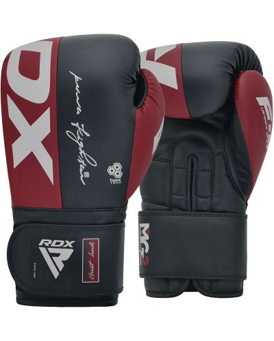 Боксови ръкавици RDX - REX F4, тъмночервени/черни - 1