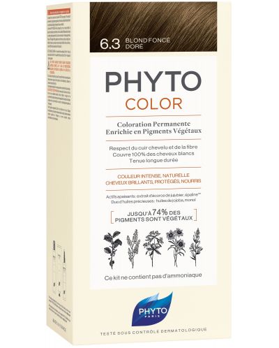 Phyto Phytocolor Боя за коса Blond Foncé Dor, 6.3 - 1