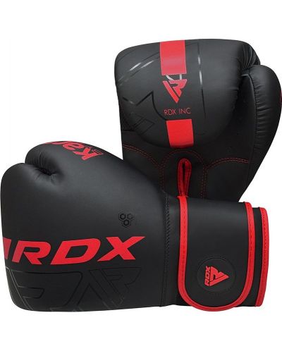 Боксови ръкавици RDX - F6 , черни/червени - 6